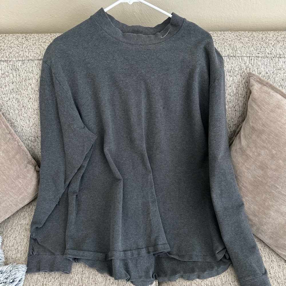 Nike Gray Boxy Long Sleeve Sweatshirt